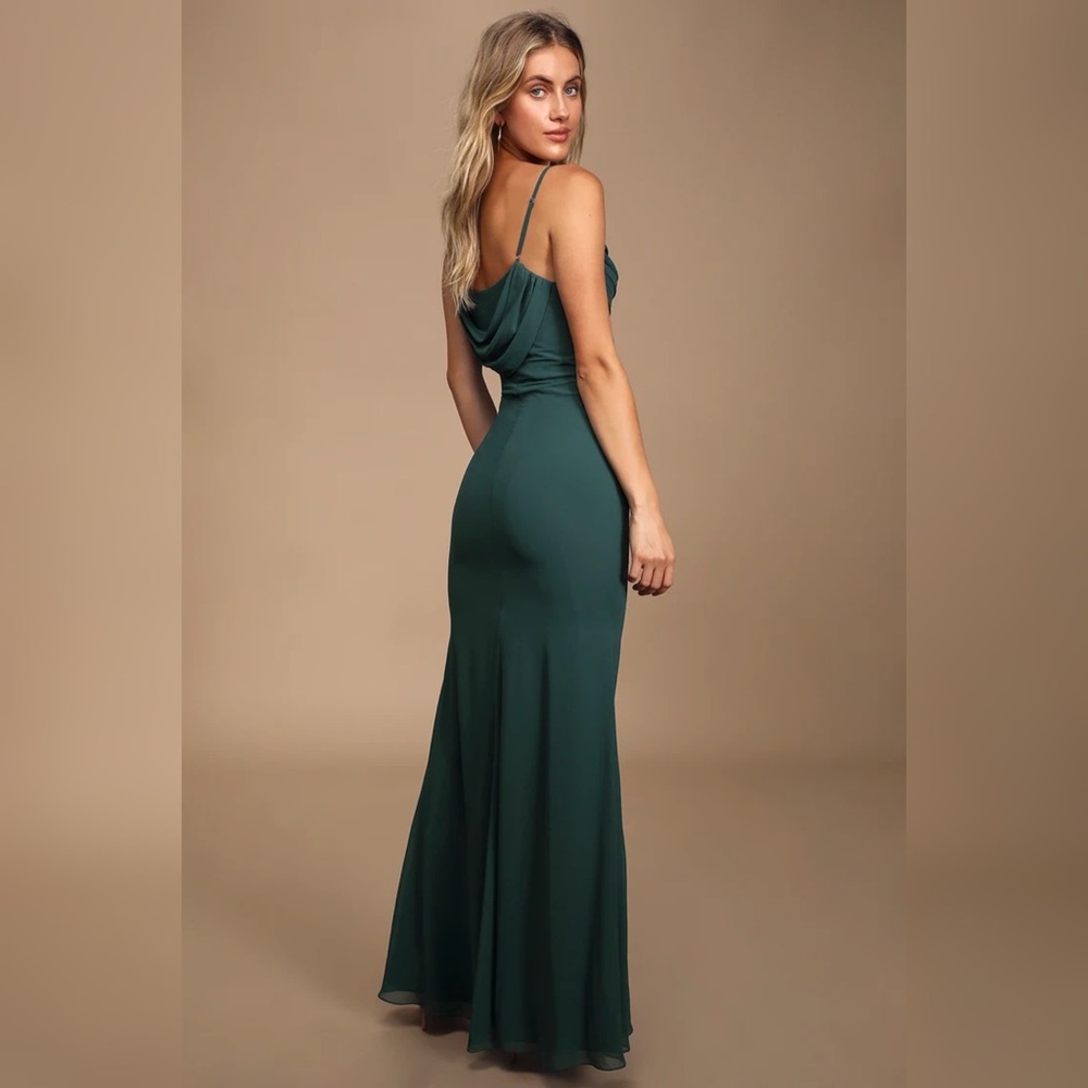 LULUS Cowl Neck Maxi Dress Gown